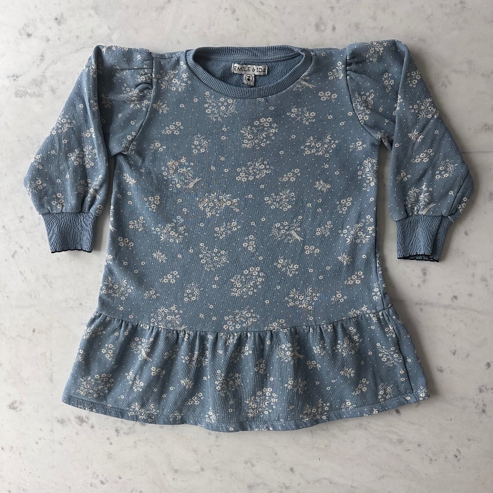 Emile et Ida Bird Organic Jersey Dress